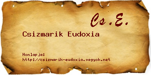 Csizmarik Eudoxia névjegykártya